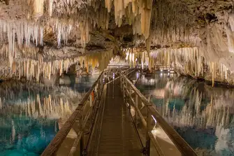 The Crystal Caves left by the volcanic caldera left when Bermuda was created