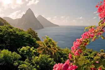 The famous Pitons, St Lucia
