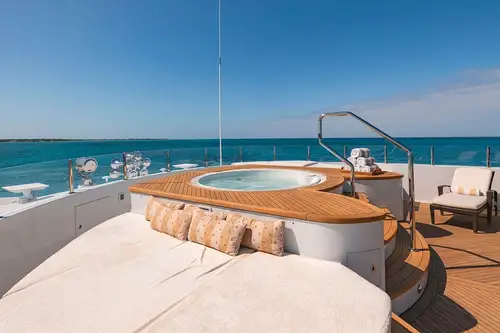 Sun deck jacuzzi