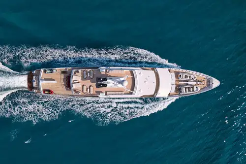 Aerial view cruising