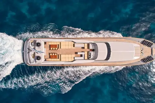 Aerial view cruising