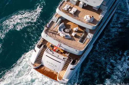 Cruising aerial view