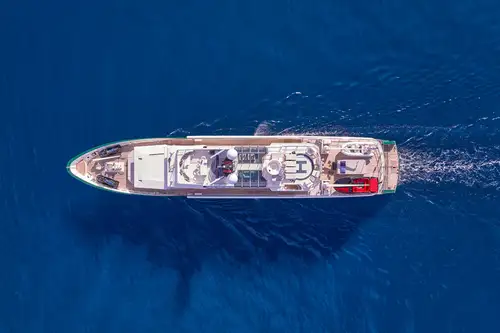Cruising aerial view
