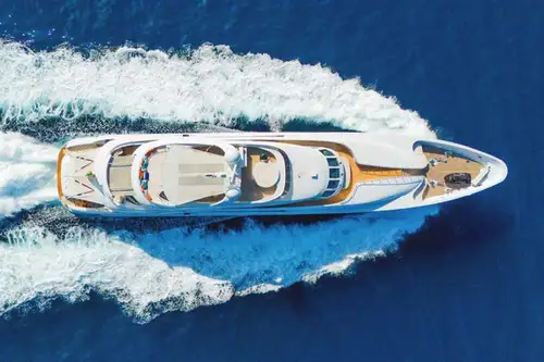 Cruising aerial view