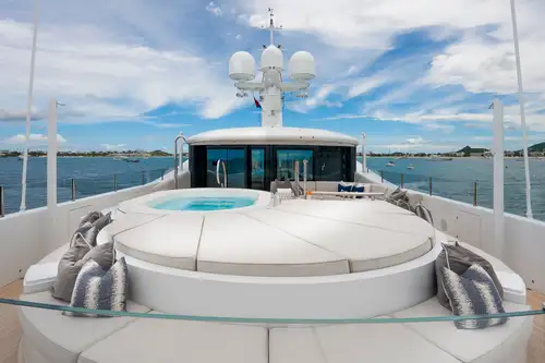 Sun deck jacuzzi