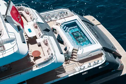 Aerial view - aft decks